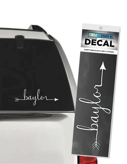 Baylor Cursive Arrow