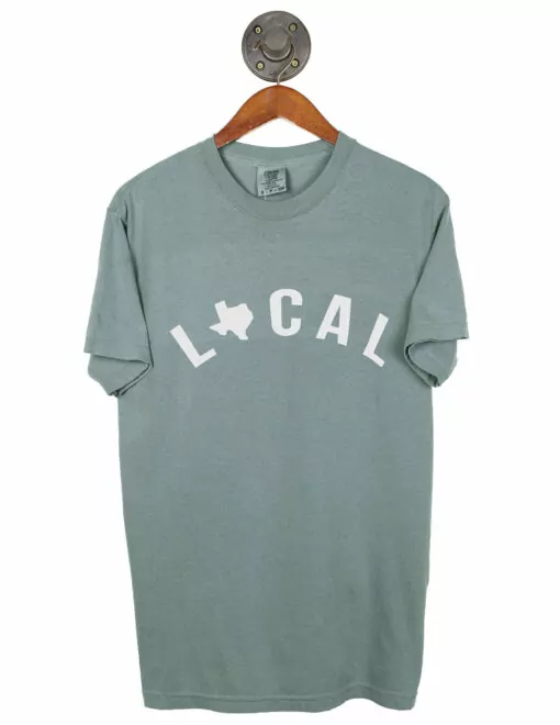 Barefoot Short Sleeve Texas Local Green Shirt