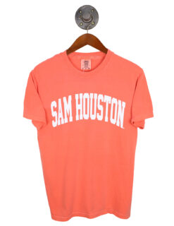 sam-houston-shsu-bright-salmon-orange-basic-text-short sleeve-shirt-123442-C1717