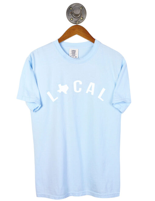 Barefoot Texas Local Light Blue Short Sleeve Shirt