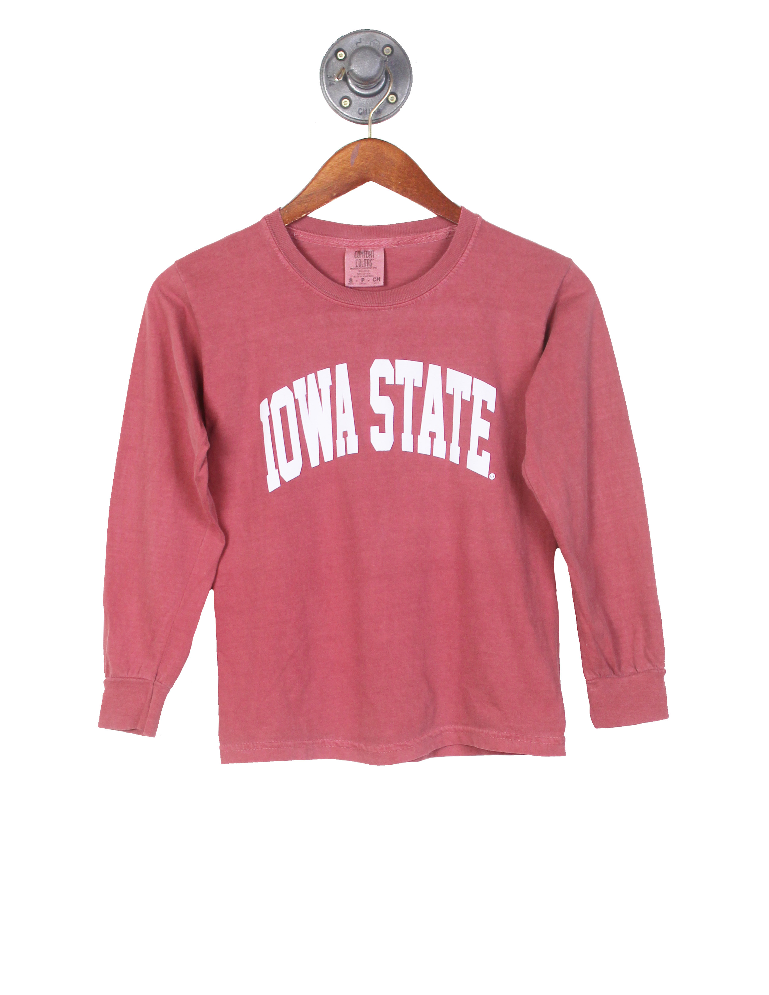 Iowa text Pink Kids T-Shirt