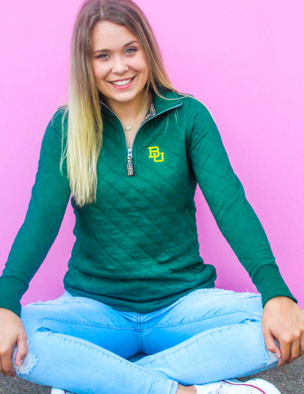 BU Quilted 1/4 Zip - Image 2