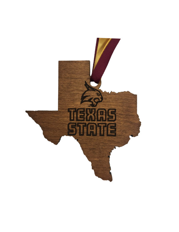 TXST Texas State wood ornament Barefoot Campus Outfitter