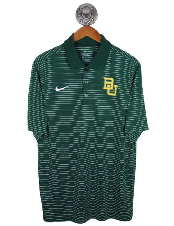 BU Bear Mark Stadium Stripe Polo