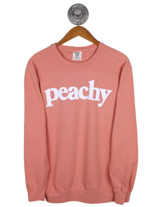 Barefoot Peachy Comfort Colors Terracotta Crewneck