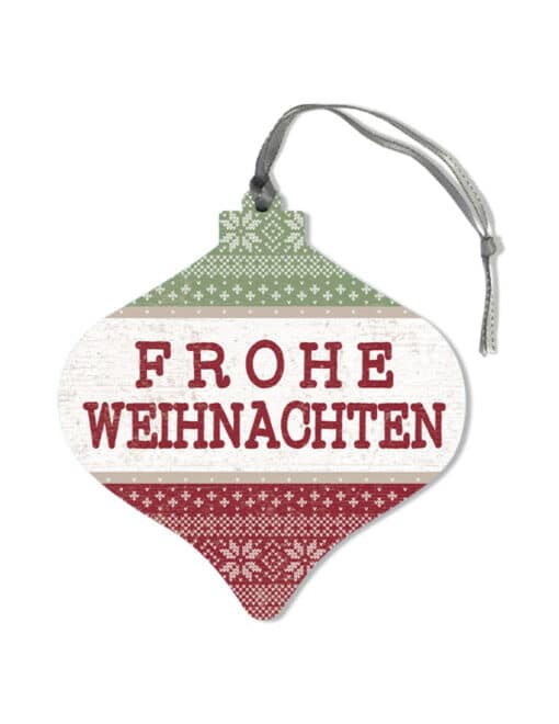 Frohe Weihnachten Ornament