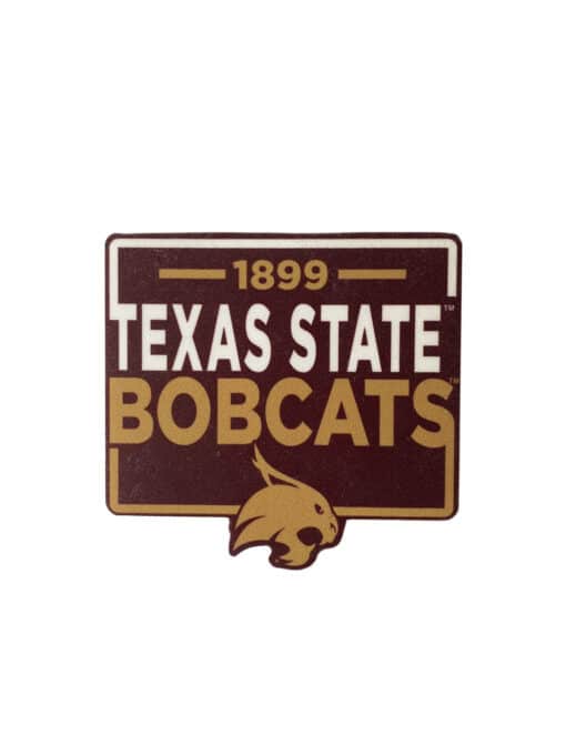 TXST 1899 Boxed In Decal