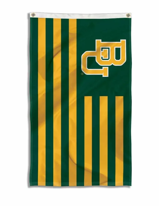 BU Stripe Interlocking Flag