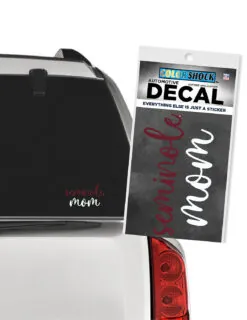 FSU Mom Pretty Script Decal