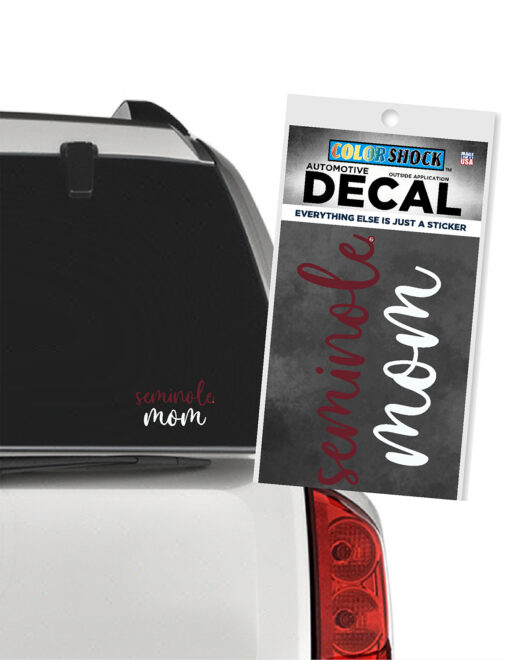 FSU Mom Pretty Script Decal