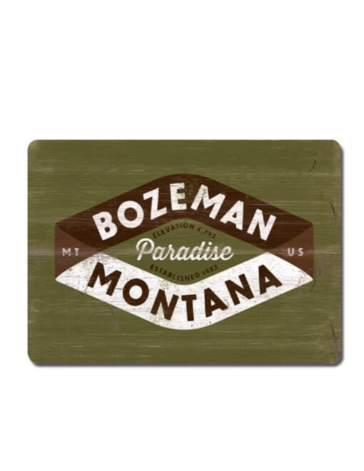 Bozeman Wood Paradise Magnet