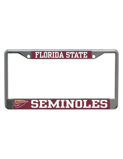 FSU Seminoles Grey License Plate Frame