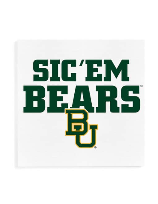 BU Sic 'Em Bears Canvas Sign
