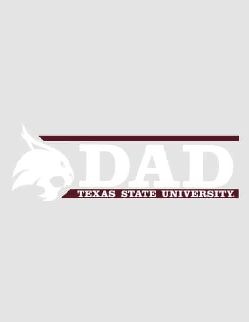 TXST Mascot Next To Dad