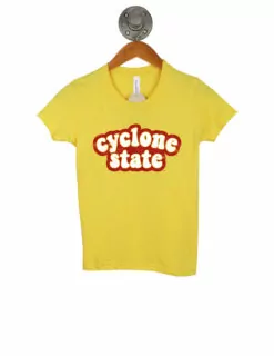 Barefoot Iowa State Youth Bubble Cyclone Shirt Yellow