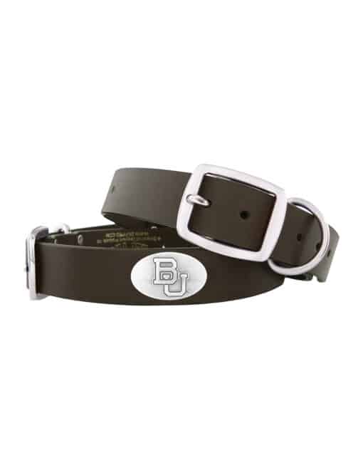 BU Dog Collar Leather Brown