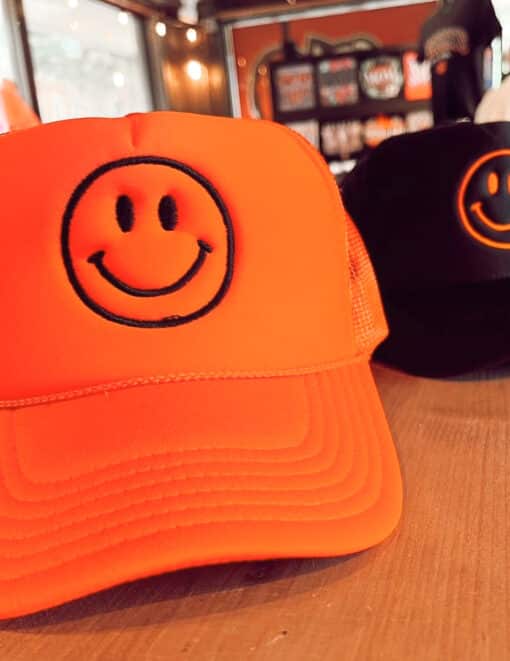 Black Smiley Face Trucker - Image 3