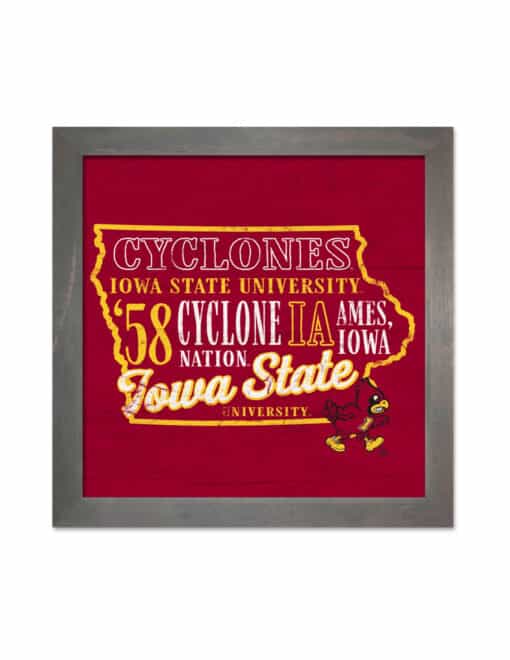 ISU State School Wood Sign