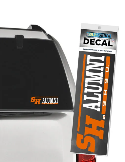 SHSU Logo Next To Alumni Over SH Decal