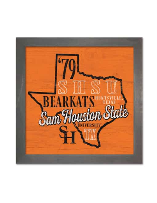 SHSU State School Wood Sign