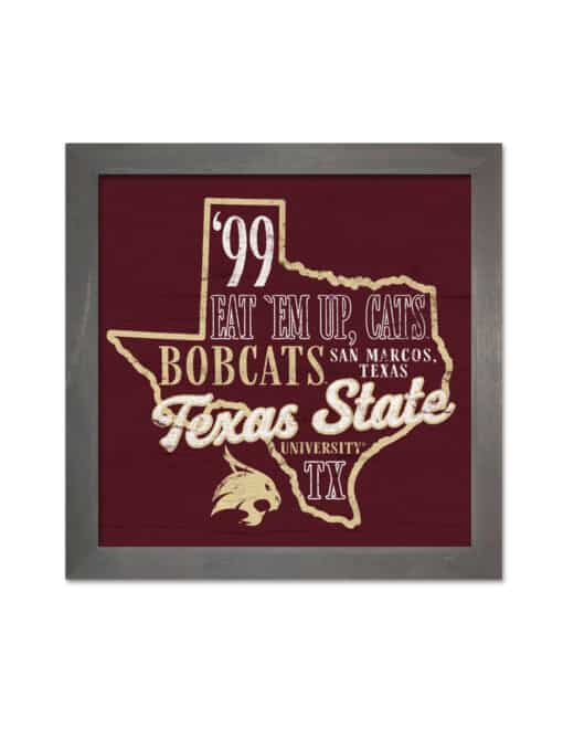 TXST State School Wood Sign