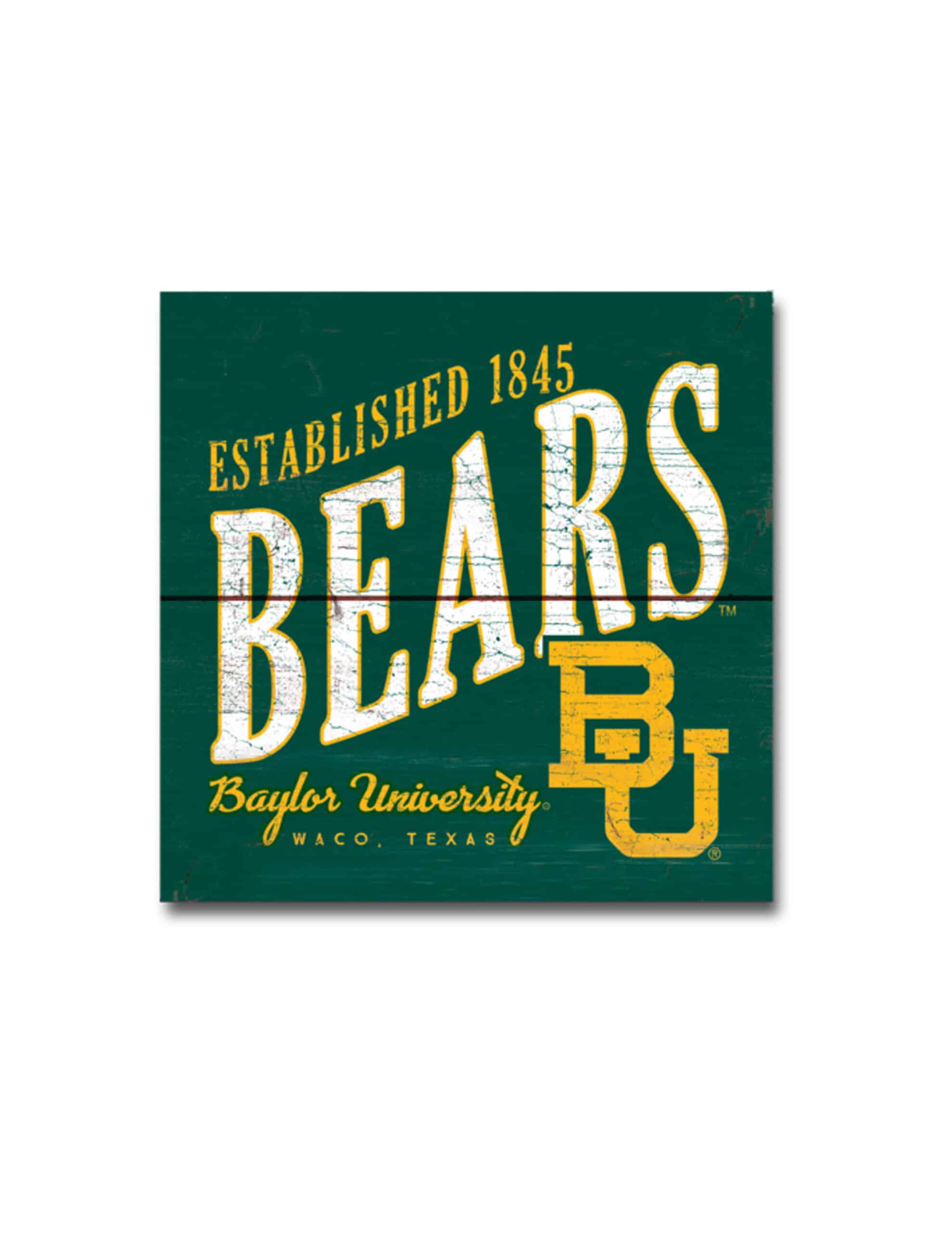 BU Higher Level Wood Magnet