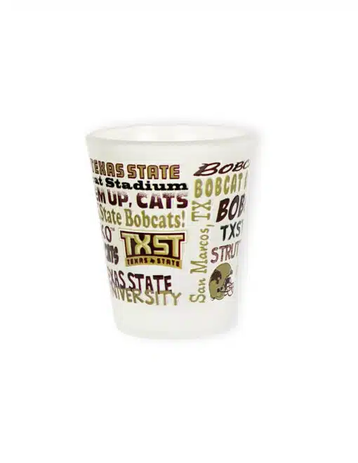 TXST Wrap Design Shot Glass