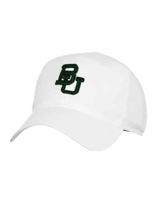 baylor bears interlocking bu white hat