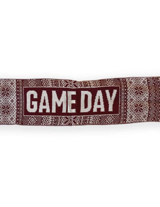 Burgundy & Cream Gameday Scarf - Image 2