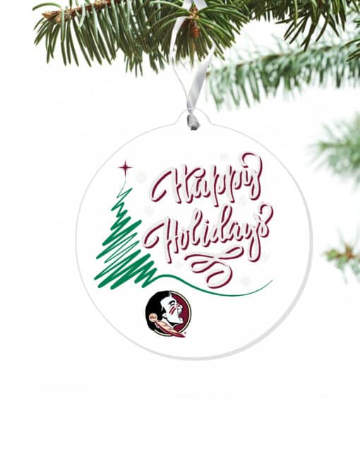 FSU Happy Holidays Ornament