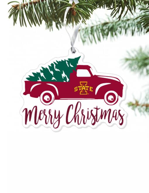 ISU Christmas Truck Ornament