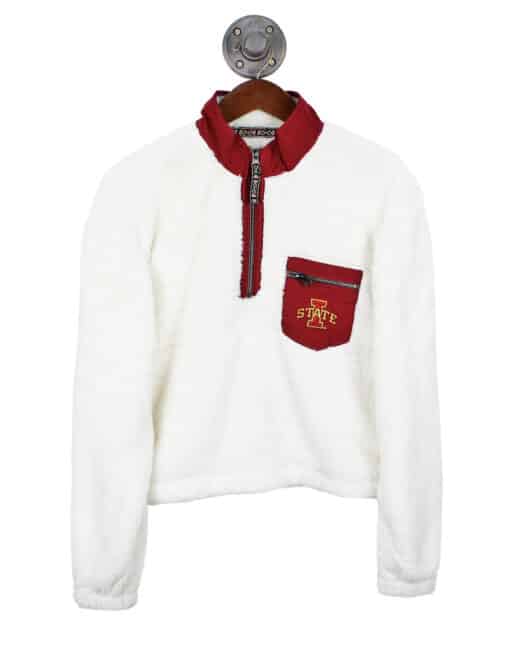 ISU Double Plush 1/4 Zip Sherpa