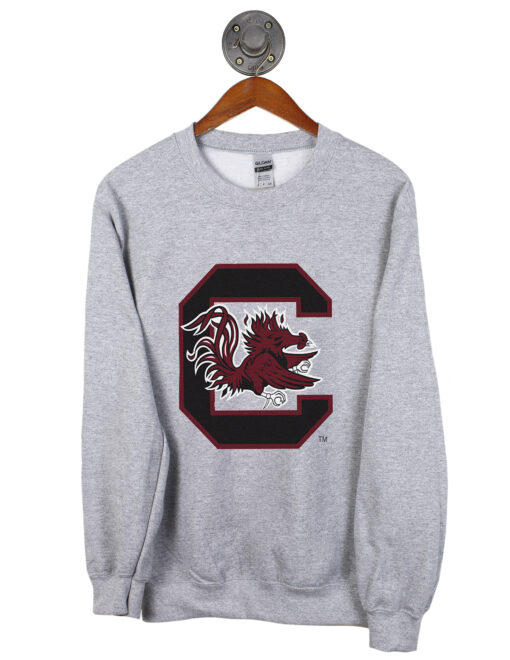 Barefoot South Carlina USC Gamecock Logo Light Grey Sweatshirt