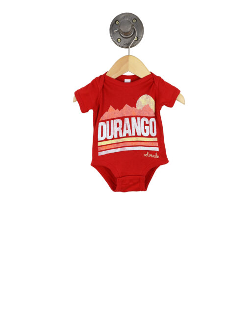 Barefoot Durango Colorado Red Infant Onesie