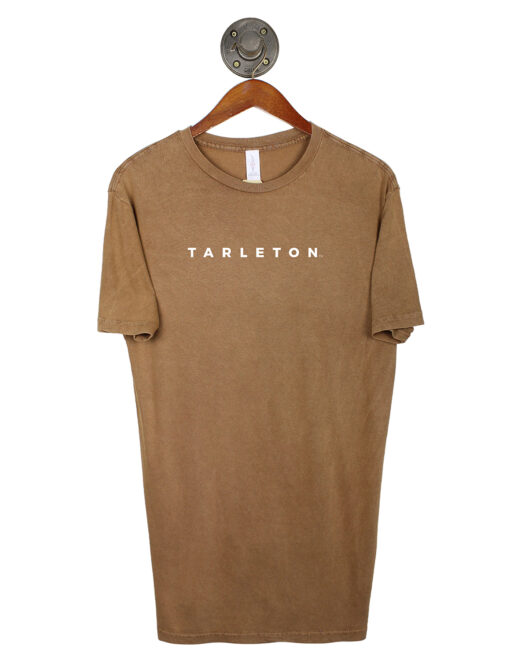 Barefoot Tarleton State TSU Short Sleeve Shirt Camel Brown