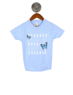 Barefoot Durango Colorado Toddler Blue Butterfly Tee