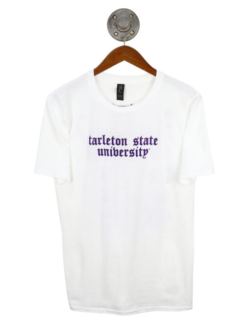 Barefoot Tarleton State Teen Sprit White Anvil Tee