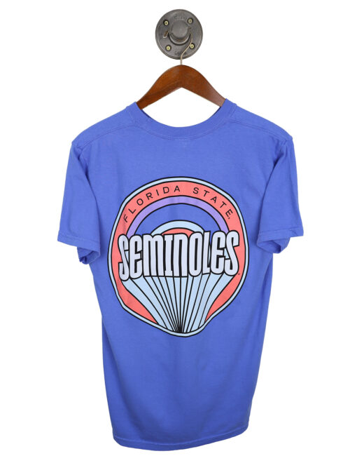 Barefoot Florida State Seminoles Short Sleeve Mystic Blue Tee