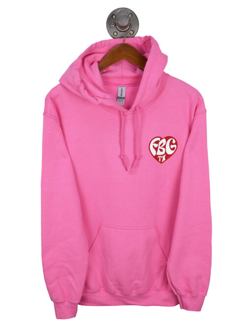 Barefoot Hot Pink Fredericksburg Texas FBG Hoodie