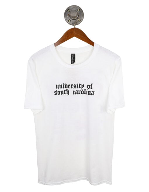 Barefoot South Carolina UofSC Teen Sprit White Anvil Tee