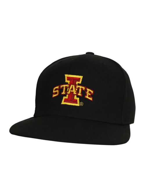 Barefoot Iowa State Logo Flat Bill Hat Black