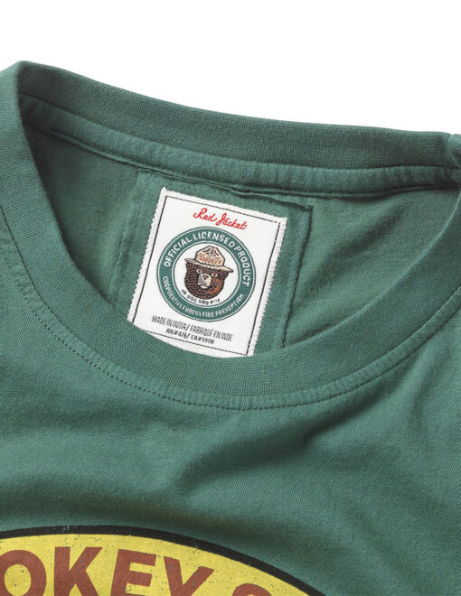 Barefoot American Needle Smokey Bear Green Short Sleeve Shirt