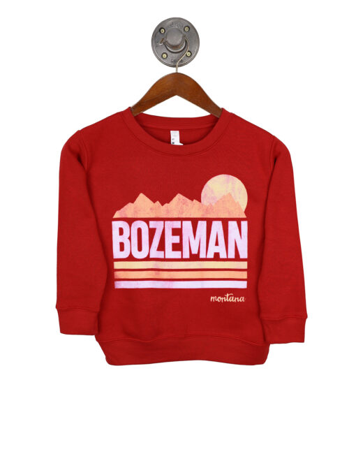 bozeman-montana-red-youth-crewneck-sweatshirt-142233-2225LA-RED