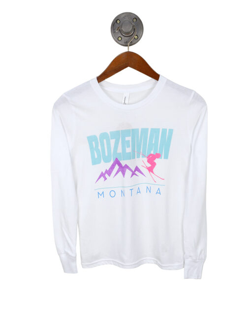 bozeman-neon-ski-slopes-montana-youth-long-sleeve-shirt-white-161957-3501Y-WHITE