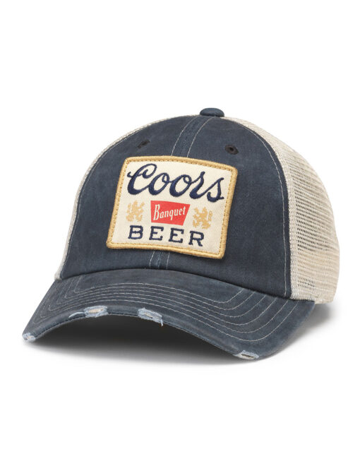 Barefoot Coors Mesh Back Beer Hat Navy