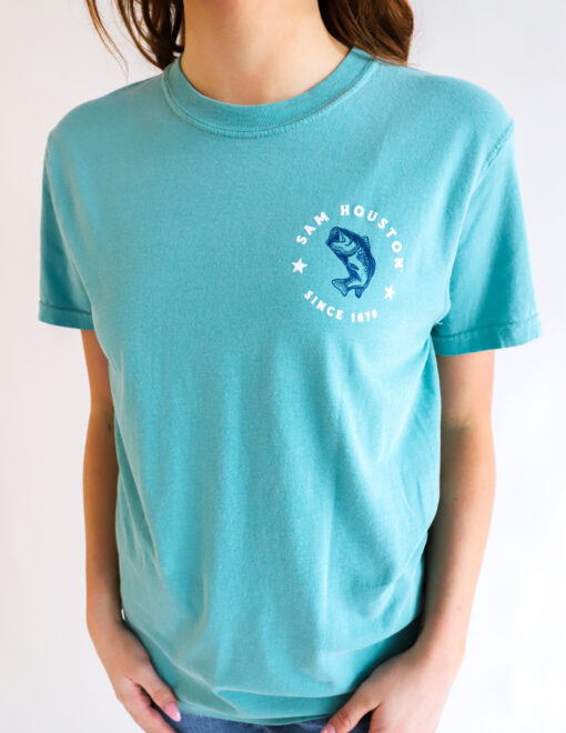 model-sam-houston-seafoam-blue-short-sleeve-shirt-fishing-162797 C1717 SEAFOAM (1)
