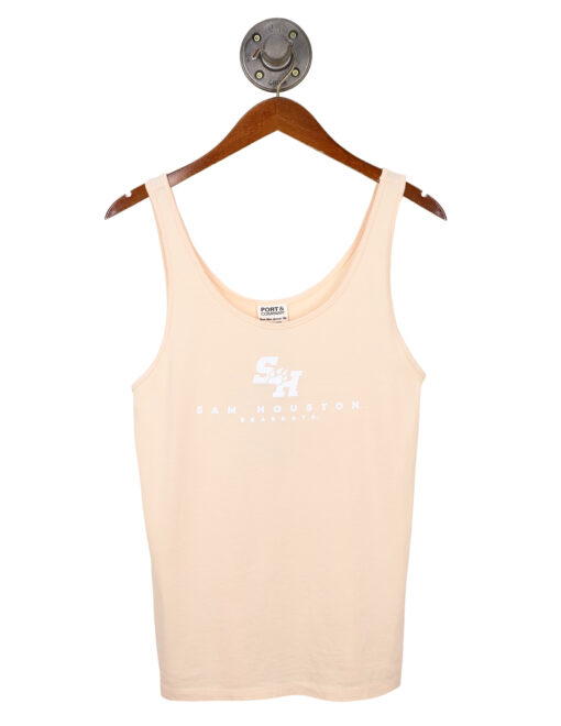 sam-houston-peach-basic-tank-top-logo-162852-LPC099TT-PEACH