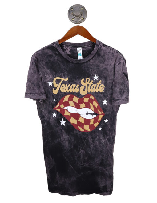 texas-state-checkered-lips-tie-dye-short-sleeve-shirt-163585-LST002-CLOUDBLACK