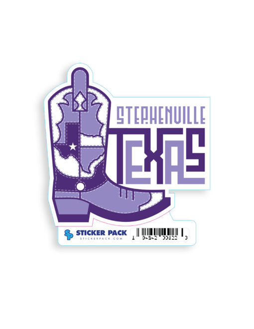 Stephenville Patriotic Boot Sticker