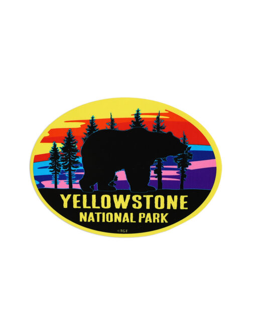 Yellowstone Kandinsky Bear Sticker